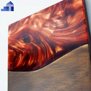 Dessous de verre en bois de résine époxy de vente chaude pour des fournitures d'ustensiles de cuisine forme usine vietnamienne pour des grossistes - Product Image 3