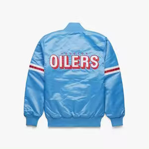 2024 New Design High Quality Men's Satin Varsity <b>Jacket</b> Plus Size <b>Patchwork</b> with Embroidered Stand Collar Winter Fashionable - Product Image 2