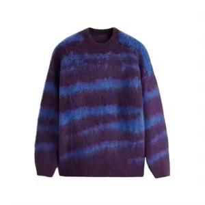 Pull en tricot floue avec logo personnalisé Pull en jacquard à la mode pour hommes Streetwear Pull en tricot pour hommes - Product Image 1