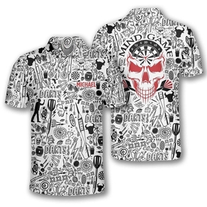 Camiseta profesional de sublimación deportiva de dardos con tela que absorbe la humedad, uniforme de equipo personalizado para práctica y partidos - Product Image 4