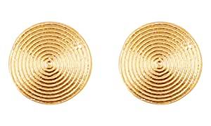 Boucles d'oreilles classiques en laiton, bijoux brillants polis conçus pour mère, meilleurs cadeaux pour filles, accessoires à utiliser pour femme - Product Image 4