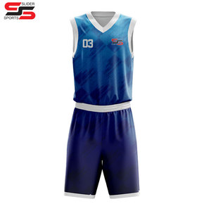 Ensemble de maillots de basket-ball unisexe personnalisés à séchage rapide, uniforme en maille respirante, conception de logo, impression par sublimation, vêtements de basket-ball - Product Image 3