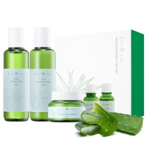 Ensemble de soins de la peau essentiels en 3 étapes JantBlanc Corée JB-AV3-SET avec Aloe Vera, Camomille et Acide Hyaluronique pour une action apaisante et hydratante - Product Image 1