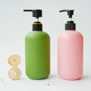 2025 nuevo diseño HDPE 500ml botellas de plástico multicolor con bomba de loción ventas al por mayor compatibles - Product Image 5