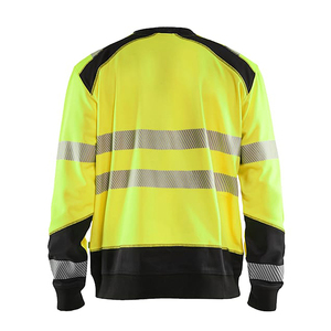Sweat-shirt en polyester, sweat-shirts de sécurité haute visibilité avec bande réfléchissante, logo personnalisable - Product Image 2