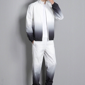 2026 Latest Tracksuit Gym Polyester sublimation Men Tracksuits USA Size Pullover flare sweatpants full <b>zip</b> up <b>hoodie</b> tracksuit - Product Image 5