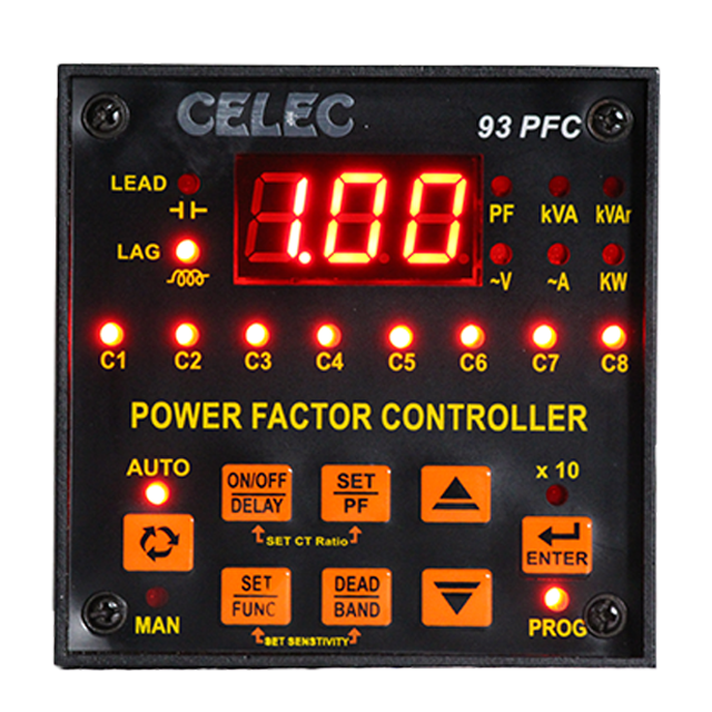 6 Steps Apfc Relay Automatic Power Factor Controller Device Improve Power Factor Automatically Reactive Power Factor Correction