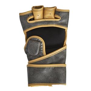 Wholesale Custom Made Professional MMA Gloves with Hand Grips Breathable Non-Slip PU Leather for Boxing Martial Arts Laced <b>Wrist</b> - Product Image 5