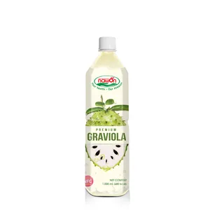 1000ml Graviola Juice Puree Fresh NAWON Vietnamese Tropical Fruit Juice BRCGS Certified Beverage Manufacturer Wholesale