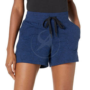 Shorts légers et respirants pour femmes, taille haute, confortables, avec taille élastique, 100 % coton, décontractés, en vente en ligne - Product Image 2