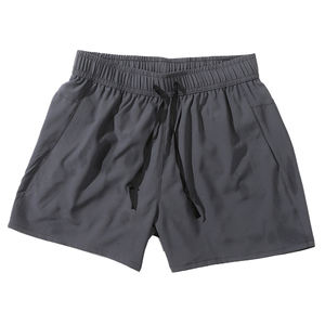 Short de course à séchage rapide pour hommes de haute qualité athlétique entraînement d'entraînement de gymnastique couleur unie cordon de serrage taille respirant Shorts d'été - Product Image 3