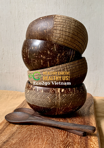 Meilleure vente tasse en coquille de noix de coco tasses à noix de coco fabriquées à la main cadeau personnalisé bol durable/bol en noix de coco pas cher prix fabriqué au Vietnam - Product Image 6