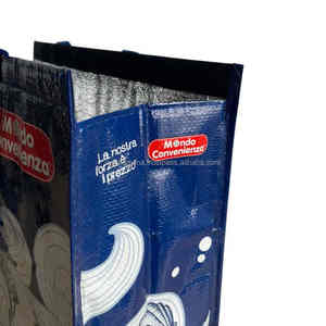 Bolsa térmica con aislamiento térmico reutilizable personalizada, no tejida de PP para acampar al aire libre, para llevar, almuerzo, compras de comestibles - Product Image 3