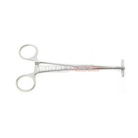 Pince hémostatique pour septum de qualité supérieure, 6,5 pouces, courbée, en acier inoxydable chirurgical, plaquée argent, unisexe, pour piercing corporel