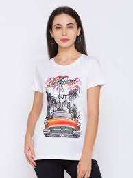 Camiseta tejida con etiqueta personalizada para mujer 100% algodón para mujer estampado personalizado 100% algodón estampado Digital suave-Camisetas - Product Image 2