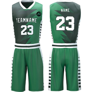 Meilleures ventes, sur mesure, prix bas, ensembles d'uniformes de basket-ball respirants imprimés, vêtements de sport d'équipe pour unisexe - Product Image 4