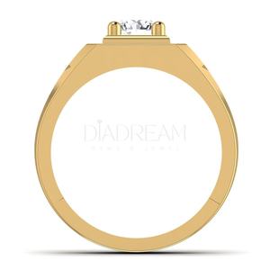 แหวนเพชรโมอิสทรงกลมตัดหรูหราสำหรับผู้ชายแหวนเพชรโดดเดี่ยวหรูหรา925เครื่องประดับสำหรับผู้ชายปรับแต่งสีเงินสเตอริง - Product Image 5