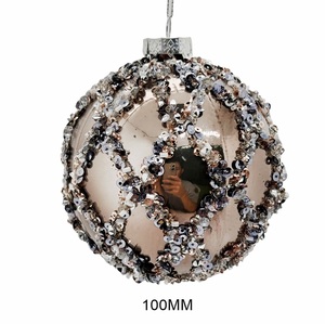 Adornos Navideños de Cristal de Estilo Vintage de Lujo, Hechos a Mano en Italia, Decorativos para Árboles de Navidad, a Todo Color - Product Image 3