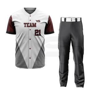 Uniforme de béisbol de nuevo diseño de mejor calidad al por mayor conjunto de ropa deportiva de alta calidad hecho en Pakistán para uso en softball - Product Image 1