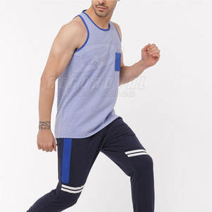 เสื้อกล้ามระบายอากาศสำหรับผู้ชายชุดออกกำลังกาย - Product Image 5