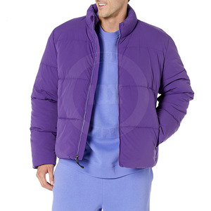 Chaqueta de invierno de burbujas ajustada de fabricación profesional, ropa informal, chaqueta de burbujas gruesa para exteriores para hombres con personalización - Product Image 4