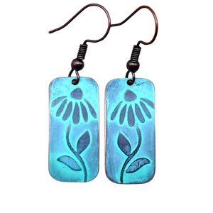 Legnica Jewelry Festival May Spring 2025 Pendientes Joyería de latón Círculo martillado Pendientes de hojas en capas de colores Vestido de cóctel - Product Image 5