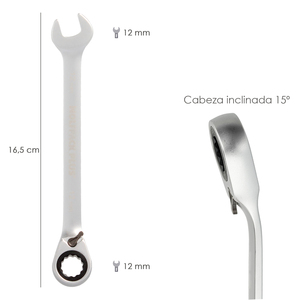 Chiave a cricchetto combinata da 12 mm. DIN 3113 - Product Image 2
