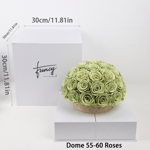 Vase en travertin Stone Terre pour bouquet de fleurs séchées naturelles, roses éternelles, immortelles, préservées pour toujours - Product Image 4