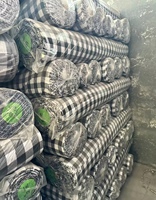 Tissu en sergé de polycoton écologique en gros, tissé uni, teint en fil, motif Grateful Dead, stock le plus important, tissu chinois