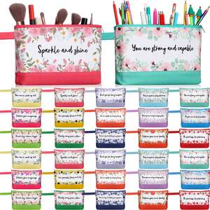 Wholesale Eco-Friendly Custom Cotton <b>Canvas</b> Zipper Pouches <b>Large</b> Capacity Reusable Makeup Cosmetic Bags Handle Logo Printing - Product Image 2