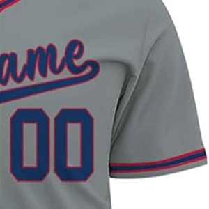 Maillots de baseball personnalisés pour hommes, en gros, OEM, transfert thermique, respirants, évacuant l'humidité, séchage rapide - Product Image 4