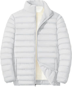 Nouvelles vestes de qualité supérieure 2025, manteau rembourré en coton, col montant, chaud, ample, style bulle, vestes d'hiver pour hommes, vestes matelassées blanches - Product Image 2