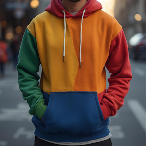 Sweat à capuche de qualité supérieure en molleton de coton avec coutures durables et options de marque privée OEM/ODM - Product Image 2