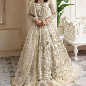 Top vente robe de soirée formelle non cousue pour les femmes nouveau concepteur longueur régulière Salwar Kameez 2025 robe musulmane pour le printemps - Product Image 1