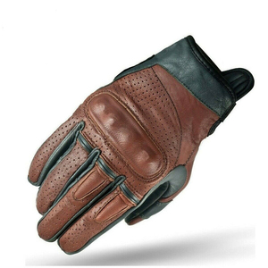 Guantes de carreras de motos de cuero genuino para hombres Guantes de seguridad para deportes al aire libre y carreras de karts - Product Image 6