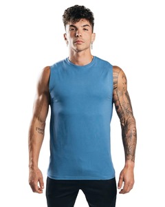 เสื้อกล้ามออกกำลังกายในยิมของผู้ชายเสื้อกีฬาระบายอากาศได้ดีชุดถักฟิตเนส - Product Image 1