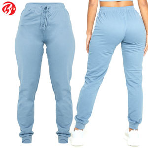 Women's High Waist Elastic Breathable Fleece Sports Pants Lace-up with Custom Logo Winter Flat Front <b>Trousers</b> - Product Image 6