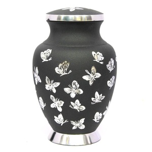 Urna de cremación de trébol irlandés verde para urna funeraria de trébol en varios colores Cenizas humanas con tamaños 16,5x27,9x16,5 cm - Product Image 4