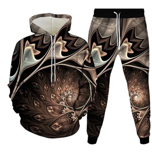 Primavera otoño hojas camuflaje 3D sudaderas con capucha mujer hombre chándal ropa deportiva al aire libre hombres ropa trajes de gran tamaño Sudadera con capucha pantalones conjunto - Product Image 3