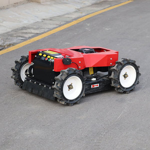 Industrial <b>Electric</b> <b>Lawn</b> <b>Mower</b> Self Propelled Rotary Blade 4WD Heavy Duty Single <b>Cylinder</b> 150cc Engine Remote Control - Product Image 4