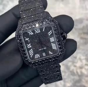 Reloj de Diamantes Moissanite VVS Premium para Hombre, Estilo Hip Hop, Personalizado, de Lujo, Mecánico, Resistente al Agua 10 Bar, de Acero Inoxidable - Product Image 2