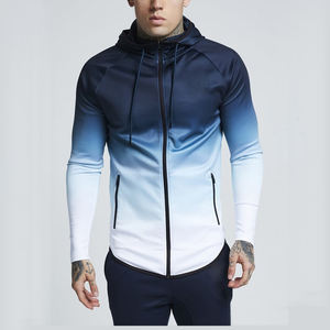 Sudadera con capucha y cremallera completa azul real personalizable para hombre, estampado cómodo de alta calidad, talla de invierno con opciones de color de logotipo - Product Image 6