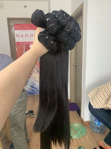 Meilleure Qualité Os Droite Armure Cheveux Naturel Trame Cheveux Bundles En Gros Prix Usine De NAH Cheveux Vietnam - Product Image 2