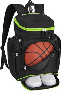 Sac à dos d'équipe de basket-ball, décontracté, souple, pliable, design ergonomique, sac de sport, sac d'école, sac de voyage, sangle d'épaule confortable et arquée - Product Image 4
