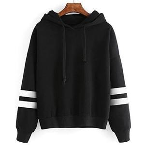 Nueva Sudadera con capucha de otoño para mujer de manga larga estilo perezoso Top Diario a rayas Slim Fit sudaderas Color sólido versátil Casual sudaderas con capucha - Product Image 3