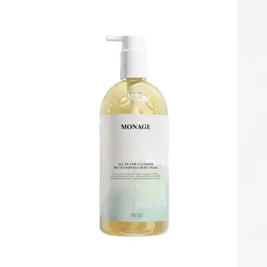 [MONAGE] Korean Cosmetics All-in One Cleanser PRO Shampoo & Body Wash Use from Babies to Adults Mild Type