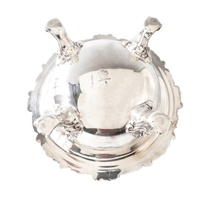 Vaisselle de table décorative Golden Leaf-Plateau de service en aluminium et métal pour fruits, collations et pain pour usage domestique - Product Image 6