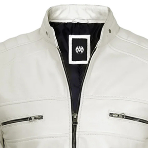 Men's <b>Jacket</b> Stand Collar <b>Real</b> <b>Leather</b> <b>Jacket</b> Casual Winter Wear Fashion Male Black <b>Jacket</b> - Product Image 6