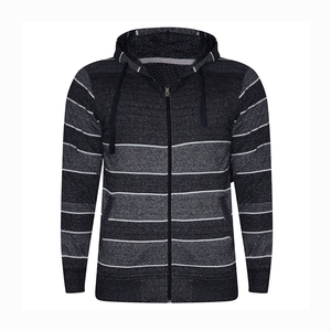 Sudadera con capucha de entrenamiento de gimnasio con estilo para hombre, chaqueta con cremallera de alta calidad, diseño de rayas bordadas, impresión Digital, ropa de invierno de bajo precio - Product Image 1