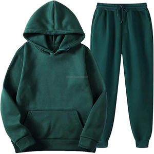 Haute qualité nouvelle mode patchs personnalisés broderie survêtement lavage à l'acide survêtement sweat à capuche zippé et pantalon de survêtement ensemble hommes - Product Image 1